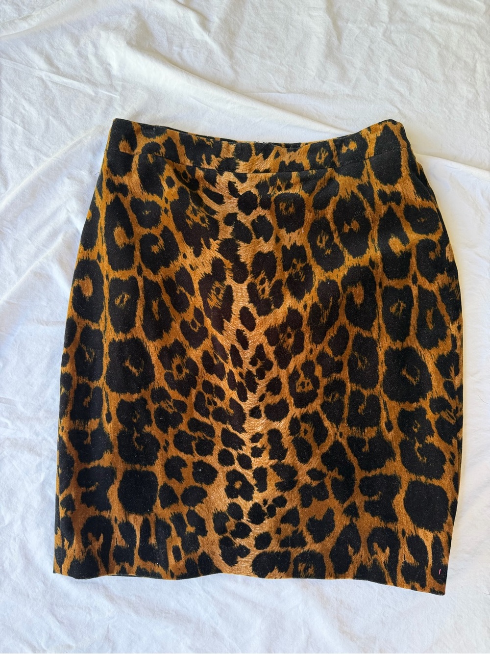 Talbots Leopard-Print Pencil Skirt - Black & Brown